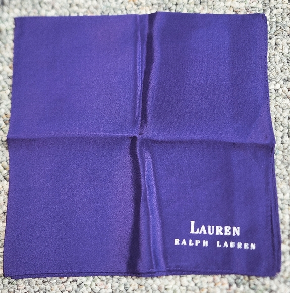 Lauren Ralph Lauren Purple Grape Silk Neck Scarf - Picture 1 of 4